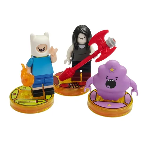 LEGO Dimensions Adventure Time Finn Marceline & LSP Minifigure Lot w/ Toy Tags