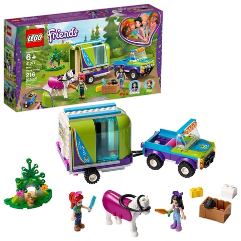 LEGO Friends Mia's Horse Trailer Set 41371 Retired 216 Pieces Complete Set