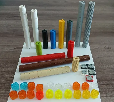 LEGO Round Bricks 3941 Lot over 160, Axle Hole, Some Transparent, 5 Turntables