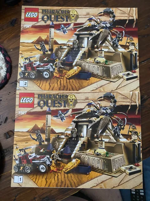 Lego Pharaohs Quest SCORPION PYRAMID 7327 *INSTRUCTIONS ONLY*