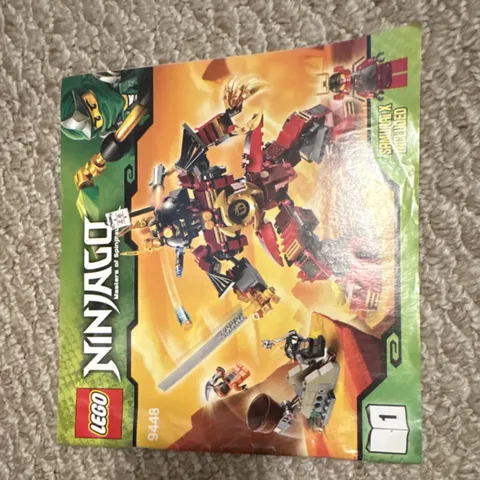 LEGO NINJAGO Samurai X Mech 9448 Illustrated Instruction Manual Booklet (EN)