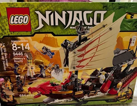 LEGO NINJAGO 9446 Destiny's Bounty 684 Pcs Box Converts (Ages 8-14)
