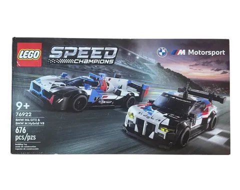 LEGO Speed Champions BMW Motorsport M4 GT3 & M Hybrid V8 Building Toy Set 76922