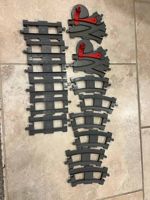 Lego Duplo Train Track Pieces
