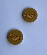 Lego DC Comics Wonder Woman Justice League 2x2 Round Printed tiles (2 Qty)