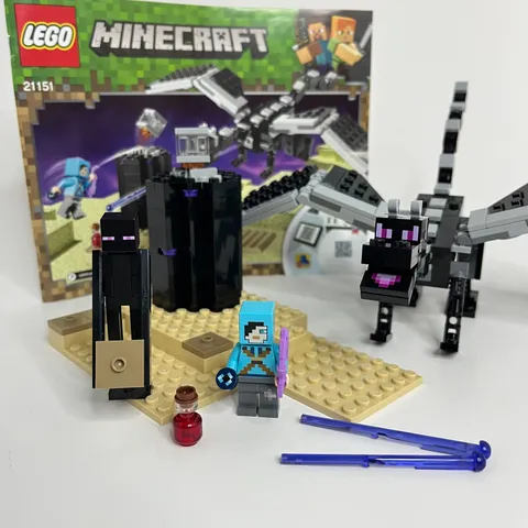 LEGO Minecraft: 21151 The End Battle 100% Complete w/ Minifigures & Instructions