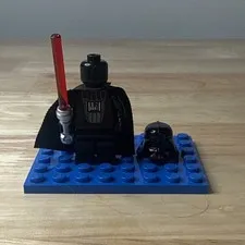 Lego Star Wars Vintage Darth Vader Black Head Minifigure SW0386 Classic Nice