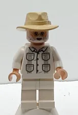 LEGO Jurassic Park Minifigure John Hammond 2 Pockets Jw057