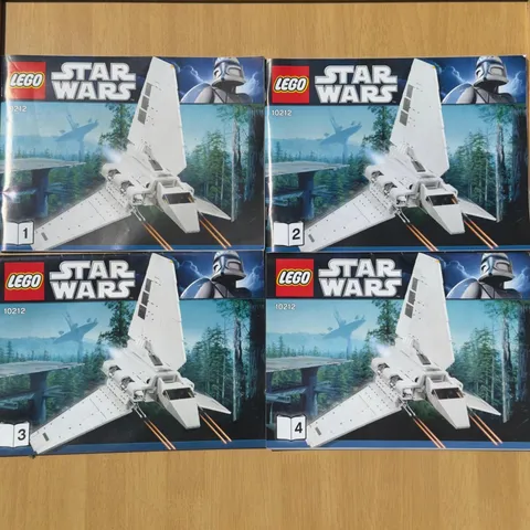 VTG - LEGO - Star Wars - UCS Imperial Shuttle 10212 - Manuals 1-4 Only