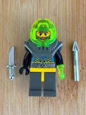 Lego Minifigure Scavenger Sam RARE-With TRANS-LIGHT GREEN HOOK  Aquaraiders 1997