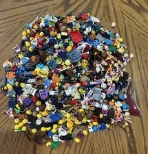 LEGO  1lb 2+oz Huge Bulk Lot  Minifigure Parts Heads Torsos Legs Accessories