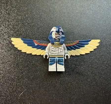 LEGO Minifigure Egyptian Winged Figure w/ Blue Headdress & Wings