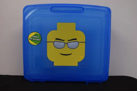 LEGO Project Storage Case Portable Blue Box Tote - STORAGE CASE ONLY