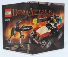 Lego Manual Only For Set 7473 Dino Attack Street Sprinter vs. Mutant Lizard