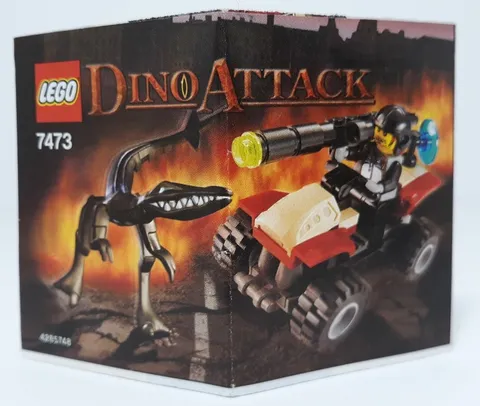 Lego Manual Only For Set 7473 Dino Attack Street Sprinter vs. Mutant Lizard