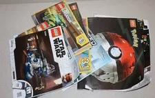 Lot of 11 Lego Instruction Manuals Various Star Wars Pokémon etc.