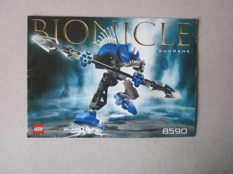 Lego Building Instructions Instruction Bionicle 8590 Guurak