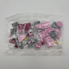 LEGO Bulk Lot Bricks & Pieces Pink Gray Dark Pink Blue Yellow Polybag 70009-2