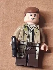 Lego  Han Solo Endor Outfit Dark Tan Camo Star Wars 75094