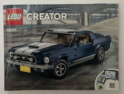 Lego Creator Expert 10265 Ford Mustang Instruction MANUAL BOOKLET ONLY