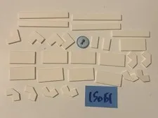 Lego Smooth White Parts Lot