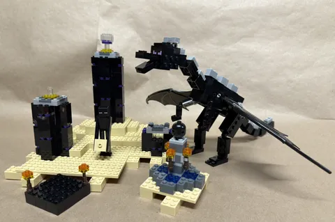 LEGO Minecraft: The Ender Dragon (21117) Partially Incomplete 