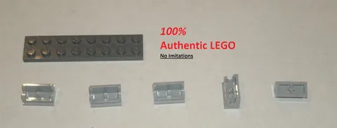 LEGO NEW 1x2 Light Bluish Grey Hinge Base (5x) 4211469 Brick 3937