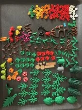 LEGO Plant Lot Flower Bush Mushroom Stem Carrot Pumpkin Leaves Bulk Multicolor