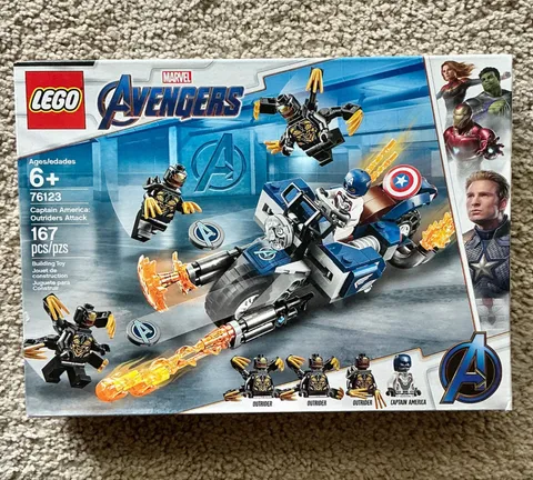 LEGO Marvel Avengers 76123 Captain America Outriders Attack 167 PCS 6+ New