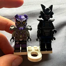 LEGO Minifigures Lot of 2 Ultra violet missing hair on side of mask and Garmadon