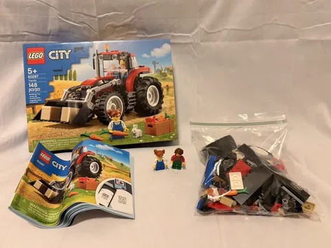 LEGO City 60287 Tractor Complete w/ Minifigs Instructions Box Farm