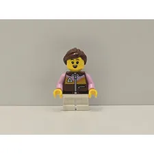 LEGO Holiday Minifigure hol320 Girl Reddish Brown Jacket New Seasonal