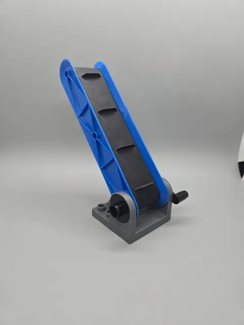 Lego Duplo Black Blue Conveyor Belt Turn Handle Works Construction Airport Toy