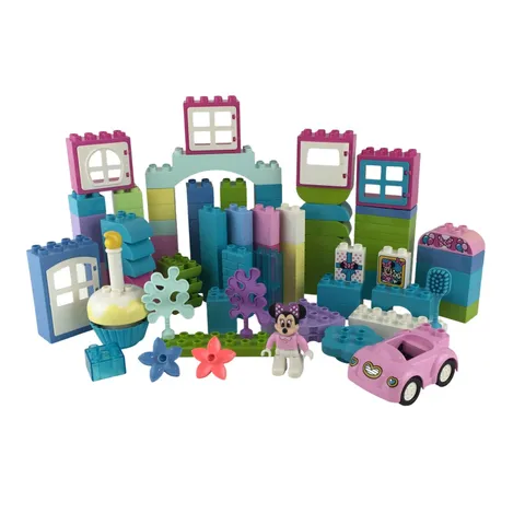 LEGO Duplo Pastel Mixed Lot 122 Pcs Disney Minnie Mouse Car Door Window Cupcake