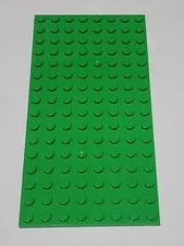LEGO Plate Bright Green ● 8 X 16 ● # 92438 ● QTY 1