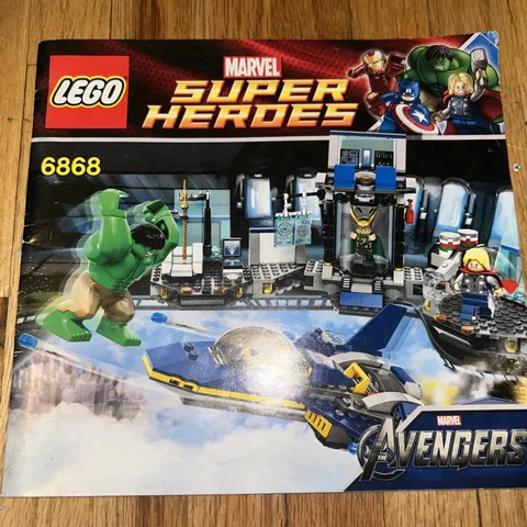 Lego DC & Marvel Instruction ONLY Lot 6860 6868 & DC Super Hero’s Book