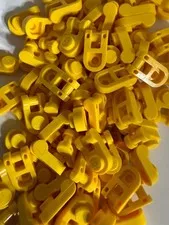 LEGO-NEW-#26047- YELLOW-PLATE /MOD/ 1 X 1 W/ RNDED HANDLE-25 PIECES