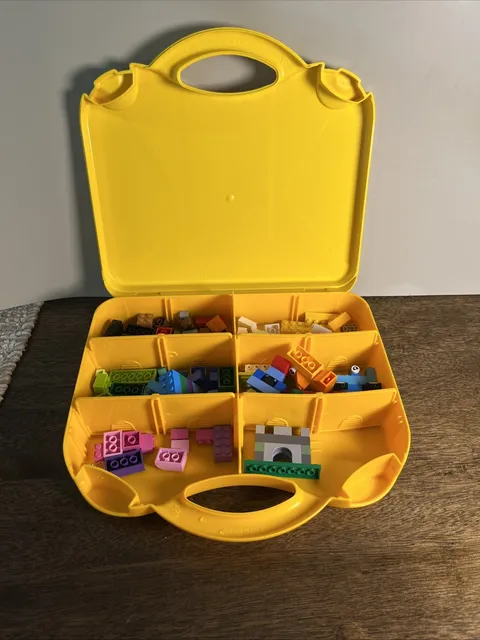  Lego Pieces In Lego Carrying Case Yellow Red