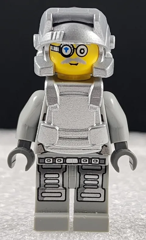 LEGO Power Miners Brains Silver Armor Minifigure 8190