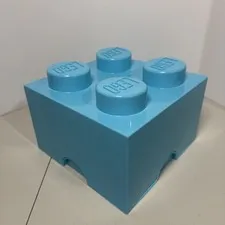 LEGO 4-Stud Storage Brick - Azure Blue