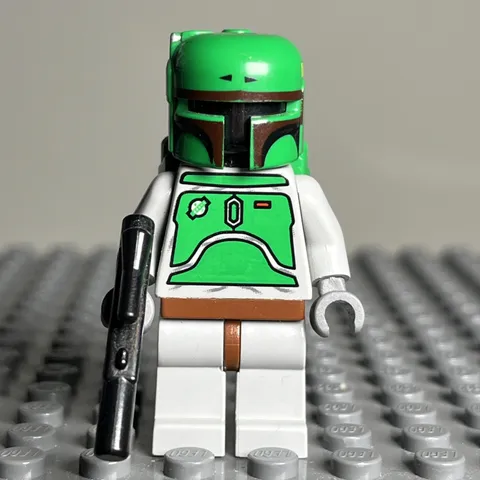 LEGO Star Wars Boba Fett Minifigure Bluish Grays 6209 6210 sw0002a 2006 - 3i