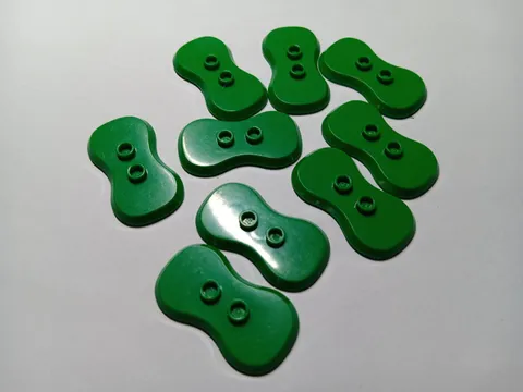 LEGO BULK LOT 9 GREEN 2X4 PLATE MINIFIGURE STAND TOY STORY #88000