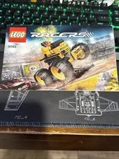 Lego Racers 9093 Bone Crusher Manual Build Instructions ONLY Booklet  