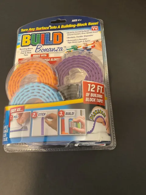 Lego Peel and Stick Tape strips Build Bonanza New ~As Seen On Tv~