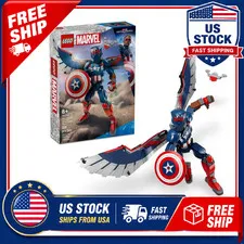 LEGO Marvel New Captain America Construction Figure - Buildable Action Figure