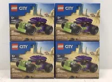 LEGO City Hot Rod (60485) Building Toy Ages 5+, 81 Pieces, Lot Of 4