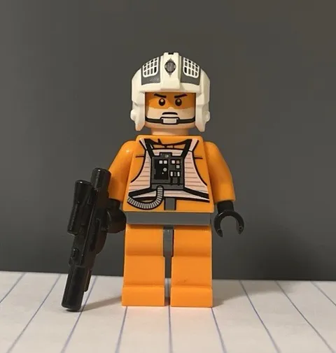 Lego Star Wars Gold Leader Dutch Vanderbilt Minifigure W/ Blaster