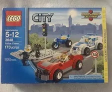 LEGO CITY: Police Chase (3648) Box Has Shelf Wear/One Corner Is Scuffed See Pics