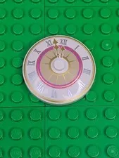 LEGO 4x4 Inverted Dish Clock With Roman Numerals