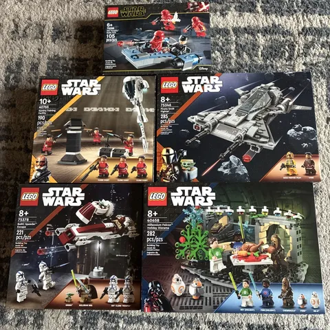 LEGO Star Wars Lot 5 Sealed Boxes 75378, 75346, 75266, 40765, 40658 New Sealed